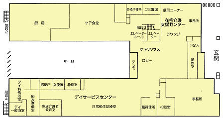 居室ユニットケア平面図